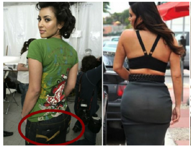 14 Shocking Photos That Prove Kim Kardashians Butt Is Completely Fake