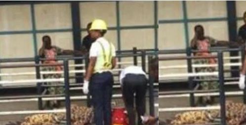 Image result for Pregnant lady slumps and dies at BRT terminal in Lagos