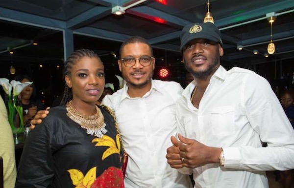 Shina Peller, Annie and 2Baba Idibia at 6ix restaurant