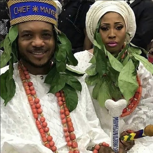 Shina Peller and wife Ayobola bag chieftaincy title